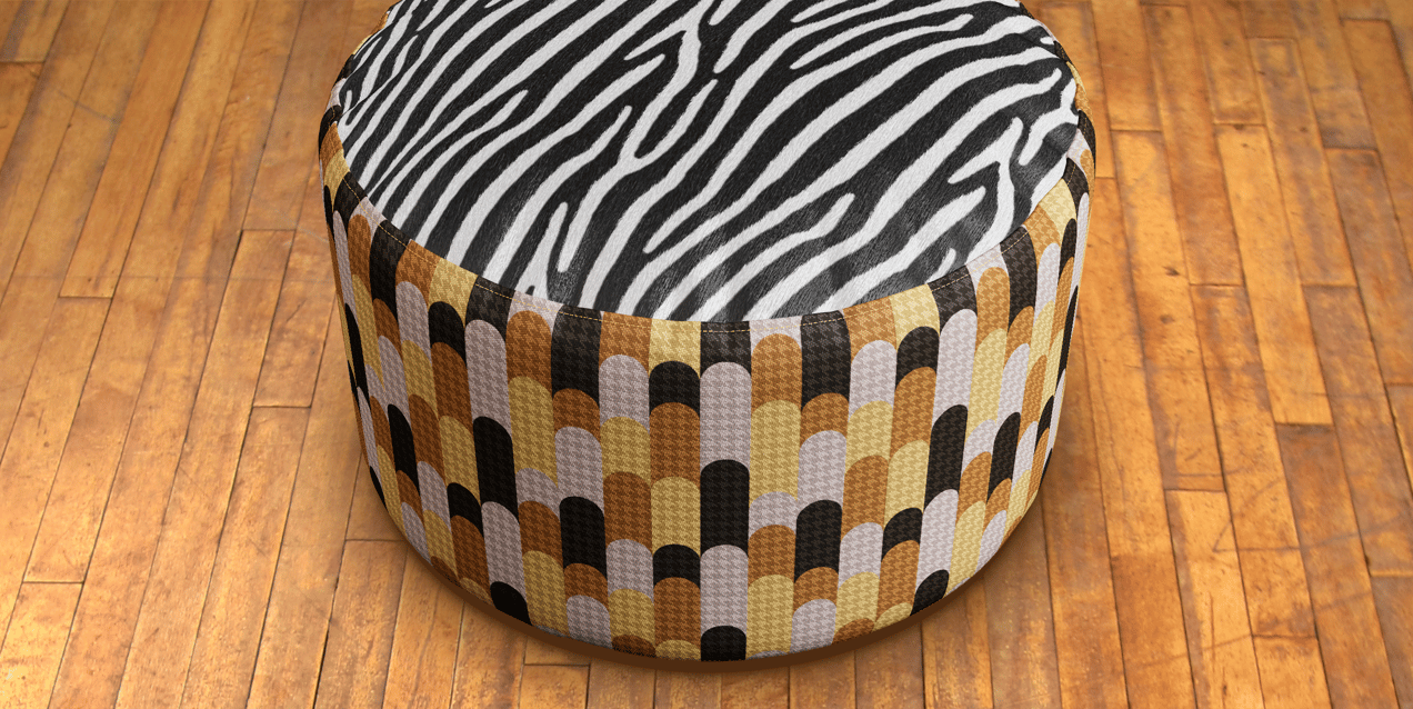 Pouf. Interactive 3D model. ProVisual.
