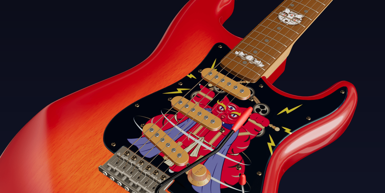ProVisual — Electric Guitar 3D mockup