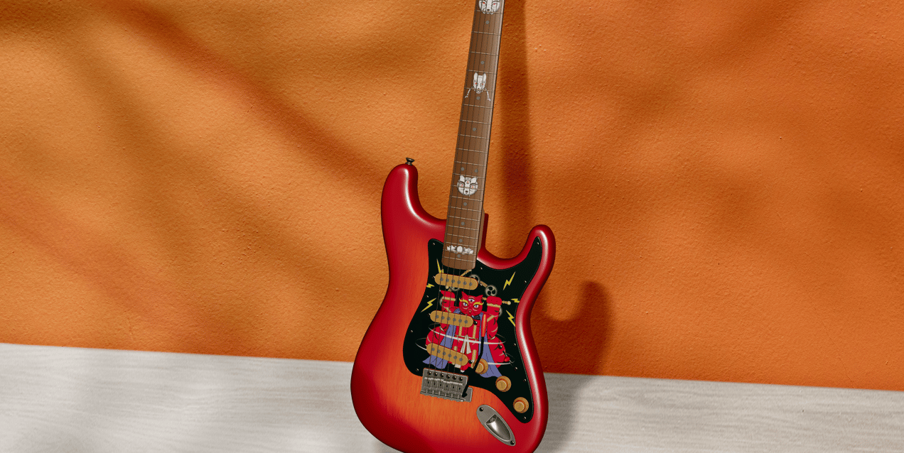 ProVisual —  Electric Guitar 3D mockup and 3D model - try it now and get yours today