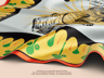 Square silk twill Scarf. Free Mockup. 3D model. ProVisual. 