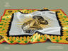 Square silk twill Scarf. Free Mockup. 3D model. ProVisual. 