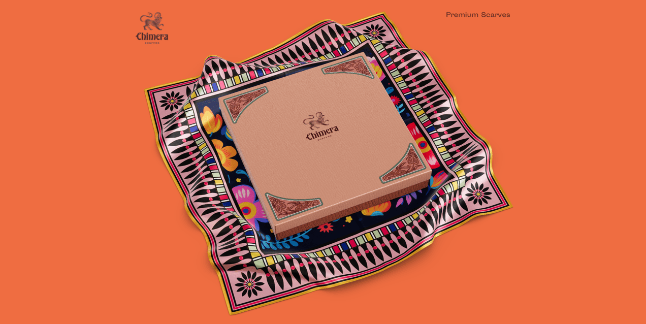 ProVisual — Box on Scarf 3D mockup