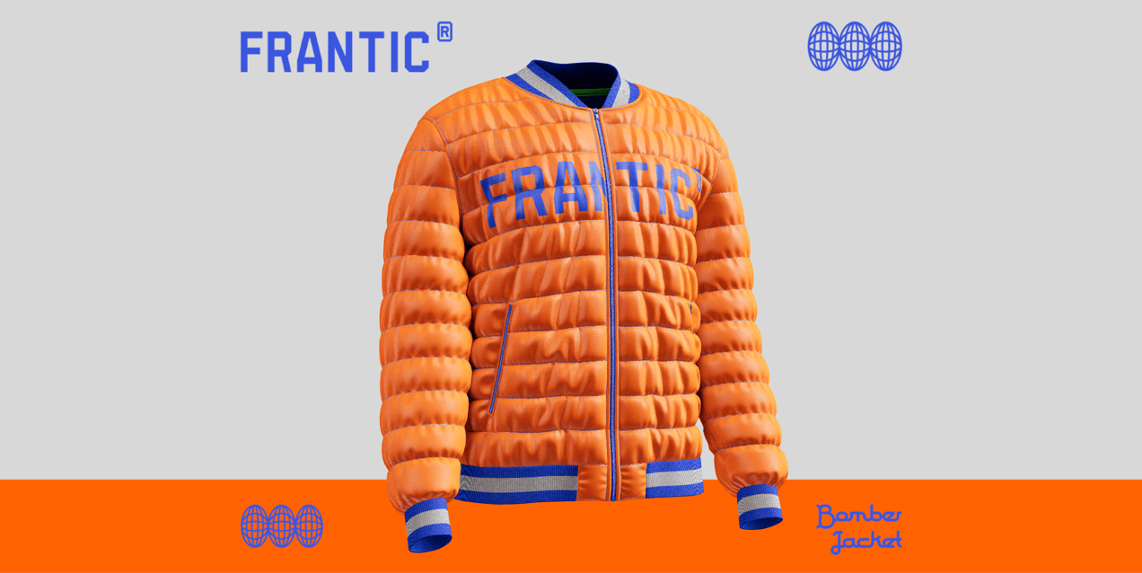 ProVisual — Men's Bomber Jacket 3D mockup