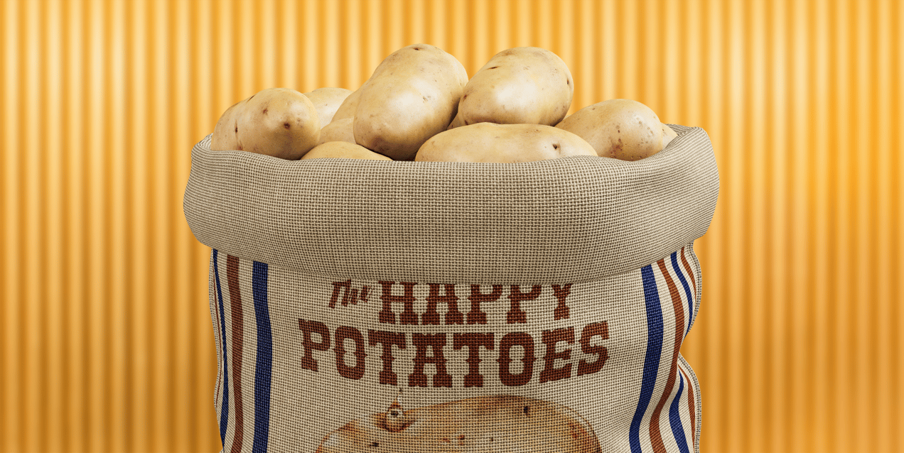 ProVisual — Sack with Potatoes 3D mockup