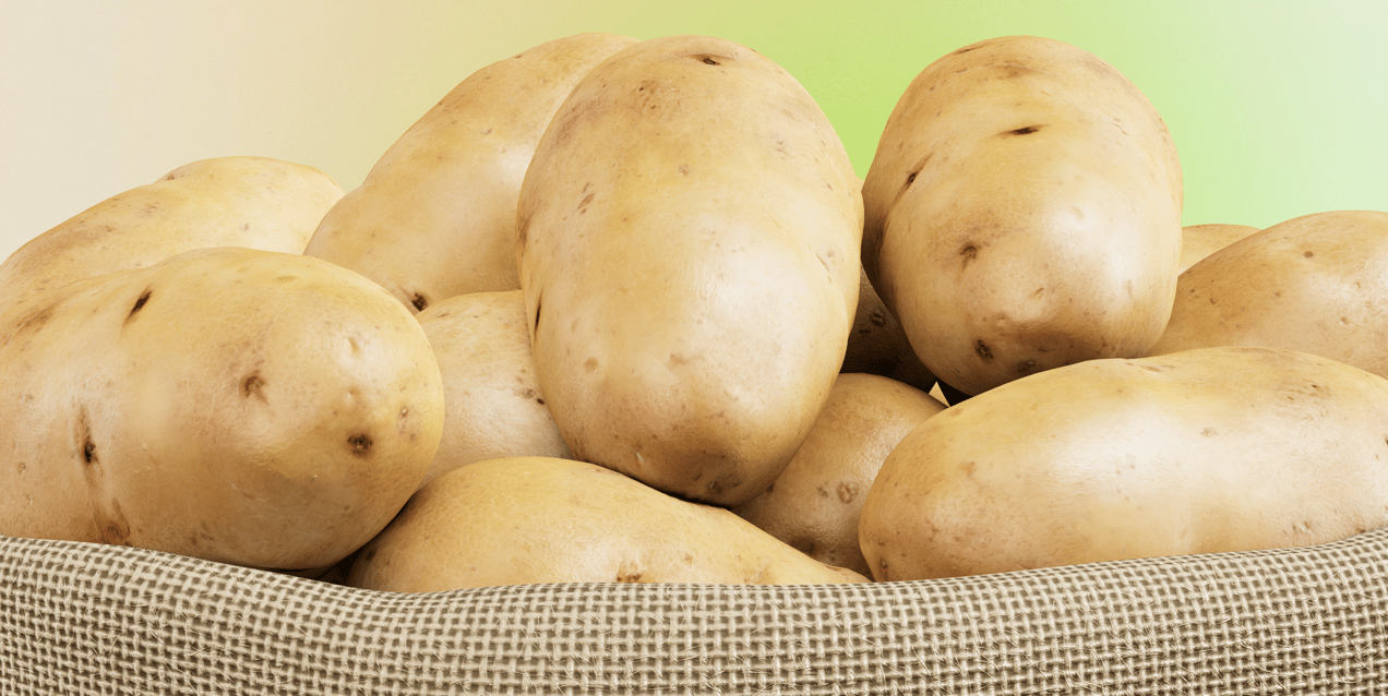 Sack with Potatoes. 3D model. ProVisual.