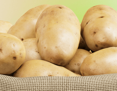 Sack with Potatoes. 3D model. ProVisual.