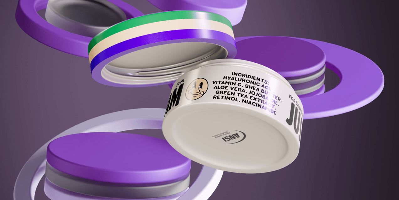 ProVisual — Opened Cosmetic Jar 3D mockup