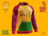 Full-Zip Raglan Hoodie. 3D model. ProVisual.