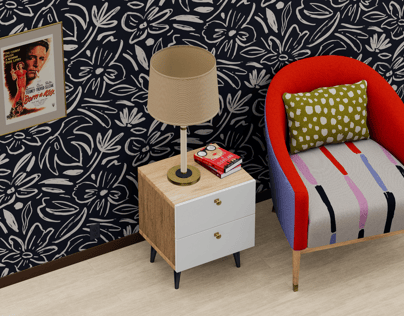Room 3D mockup. Create presentations using Online Mockup Generator.