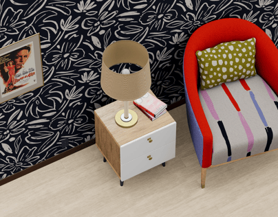 Room 3D mockup. Create presentations using Online Mockup Generator.