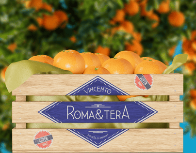 Crate with Oranges. Wooden box mockup. Edit 3D model online.