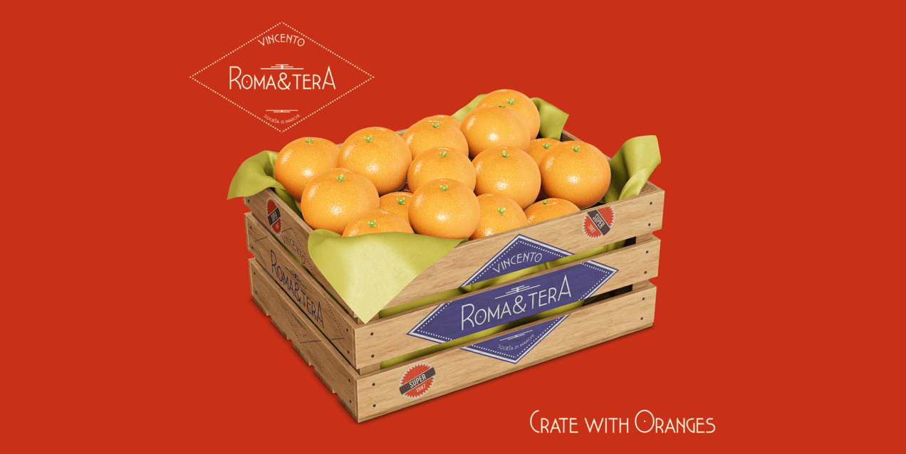 ProVisual — Crate with Oranges 3D mockup