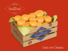 Crate with Oranges. Wooden box mockup. Edit 3D model online.