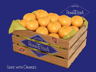 Crate with Oranges. Wooden box mockup. Edit 3D model online.