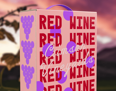 Carton Box with Dispenser. Wine Box Mockup. Edit online!