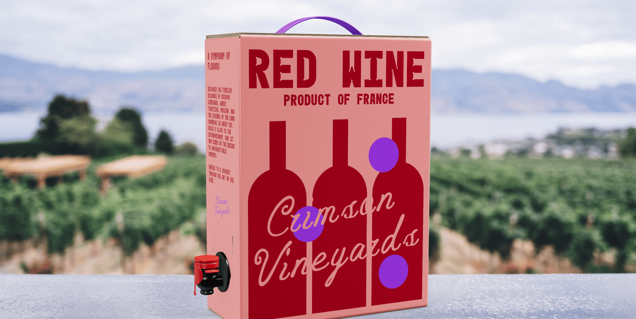 ProVisual — Carton Box with Wine Dispenser 3D mockup