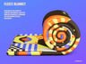 Blanket Mockup and 3D model. Edit Online Free. ProVisual.