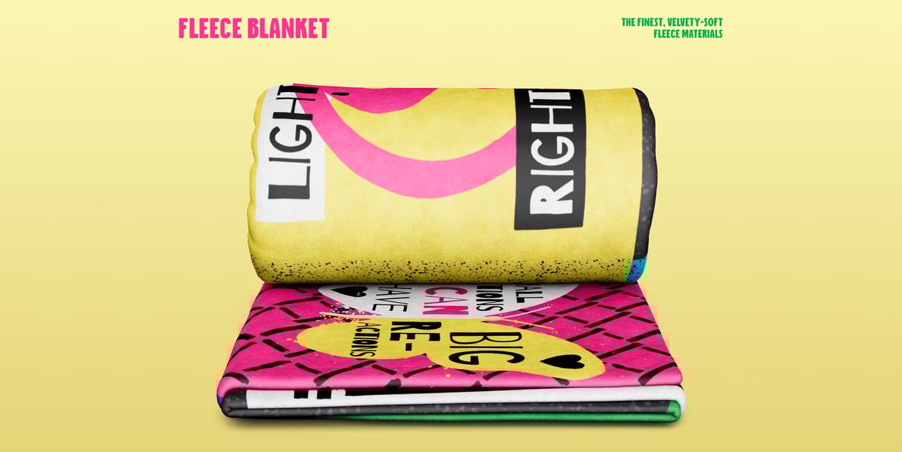 Blanket Mockup and 3D model. Edit Online Free. ProVisual.