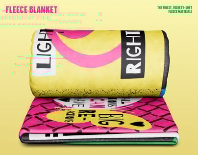 Blanket Mockup and 3D model. Edit Online Free. ProVisual.