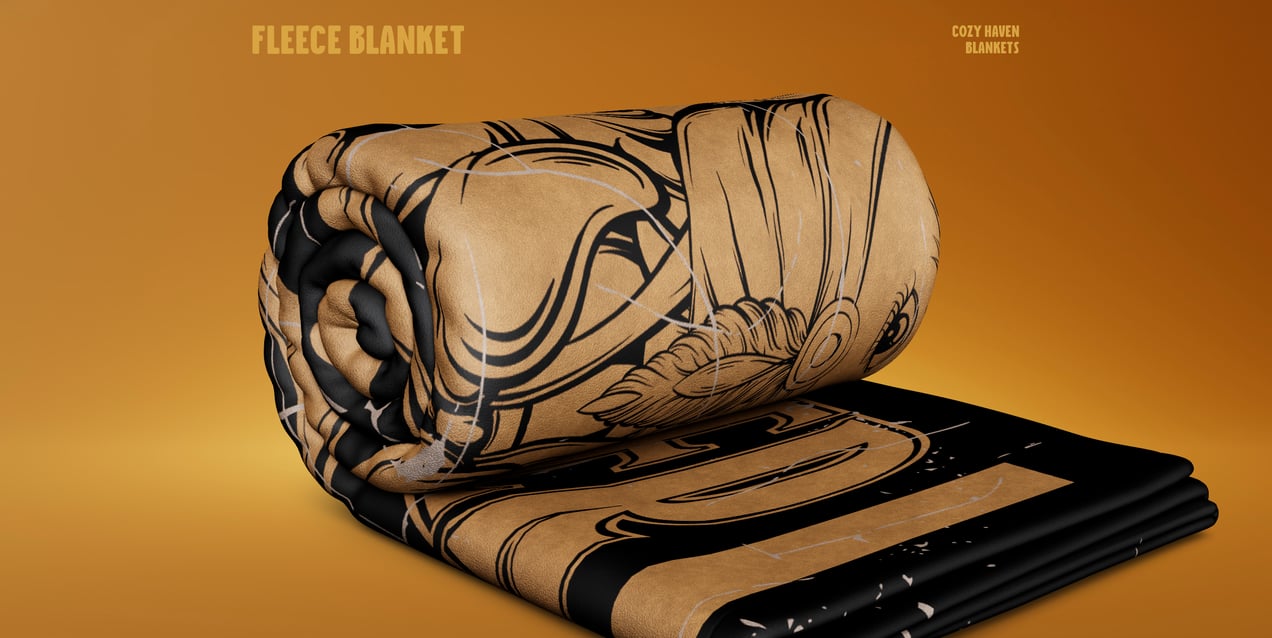 Blanket Mockup and 3D model. Edit Online Free. ProVisual.
