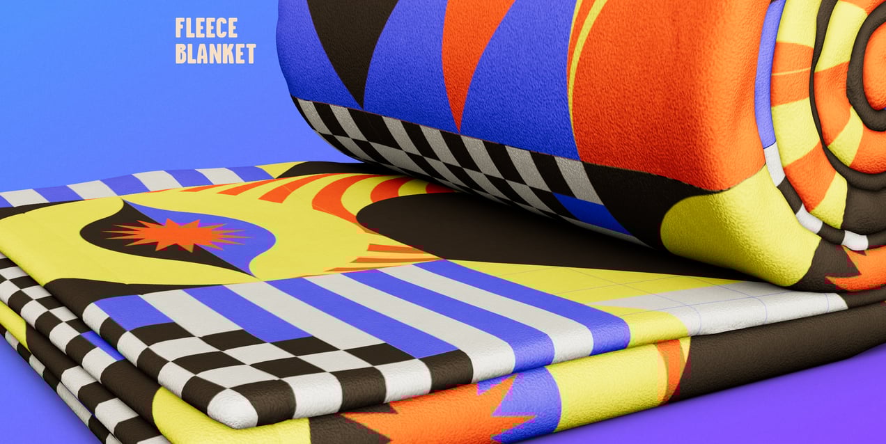 Blanket Mockup and 3D model. Edit Online Free. ProVisual.