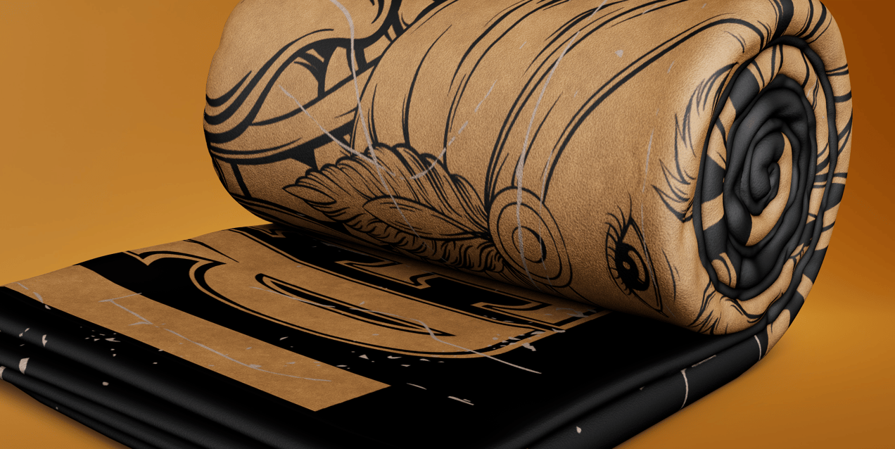 Blanket Mockup and 3D model. Edit Online Free. ProVisual.