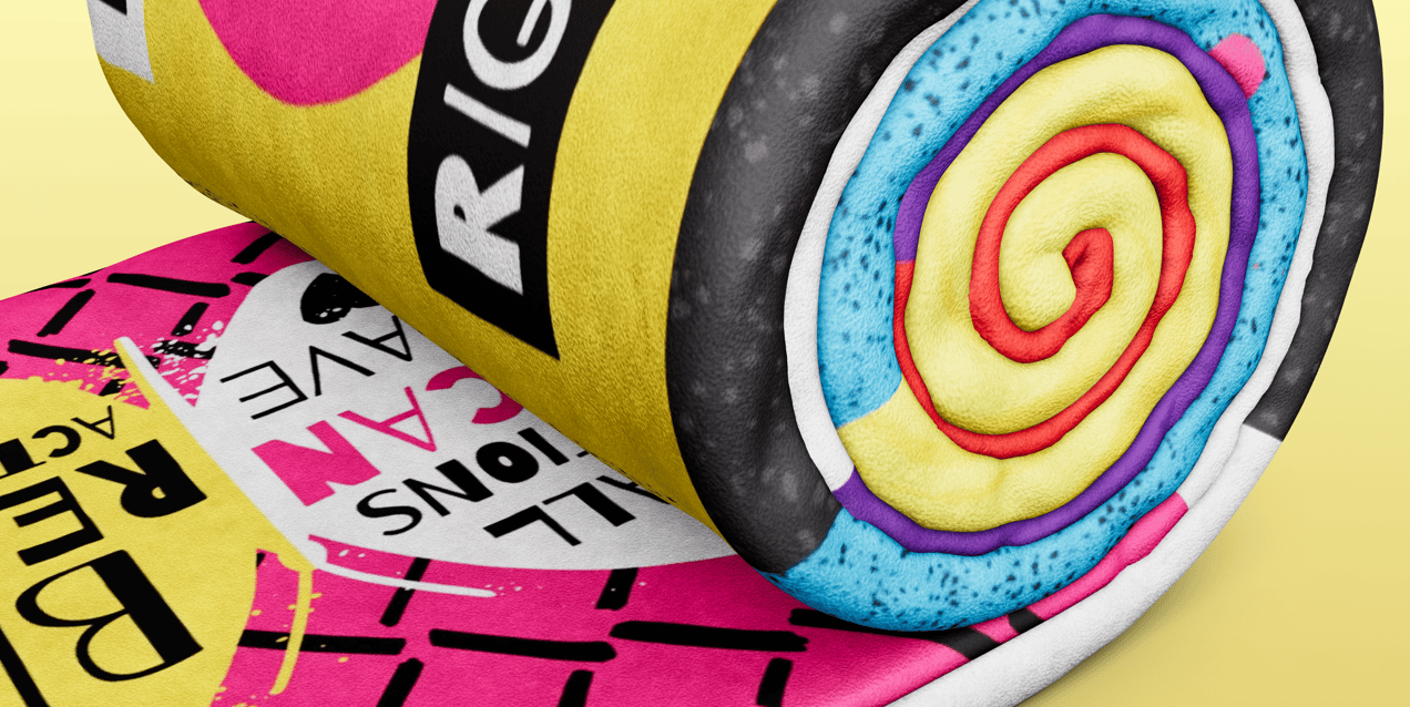 Blanket Mockup and 3D model. Edit Online Free. ProVisual.