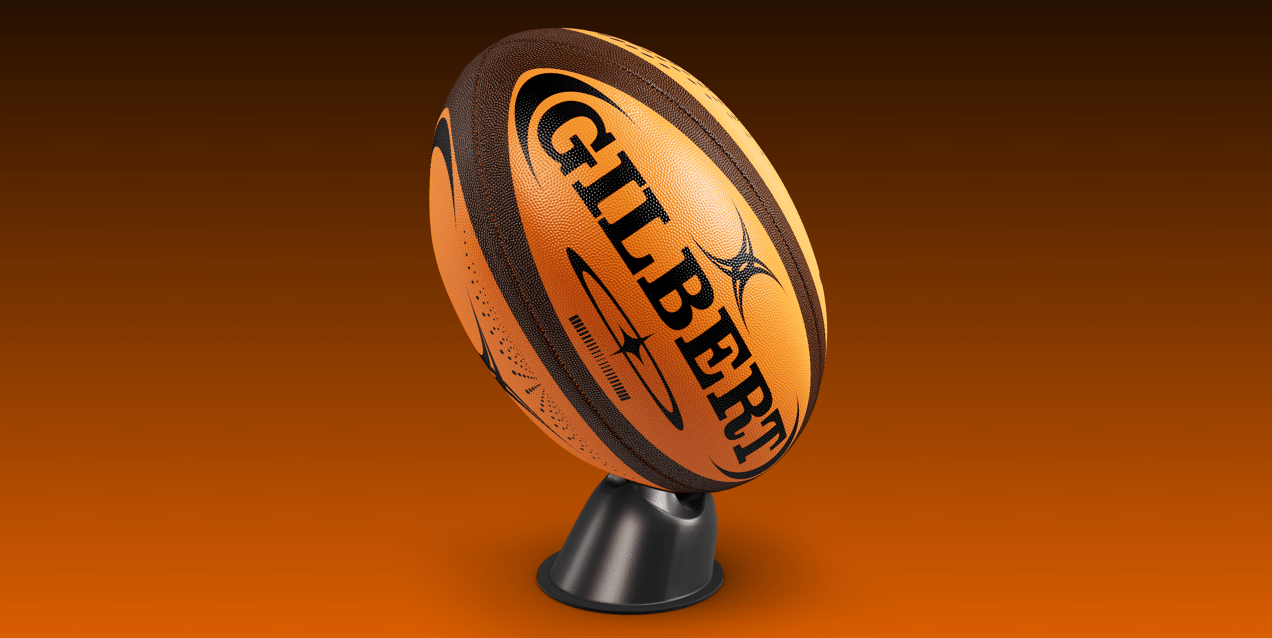 ProVisual — Rugby Ball on Kicking Tee 3D mockup