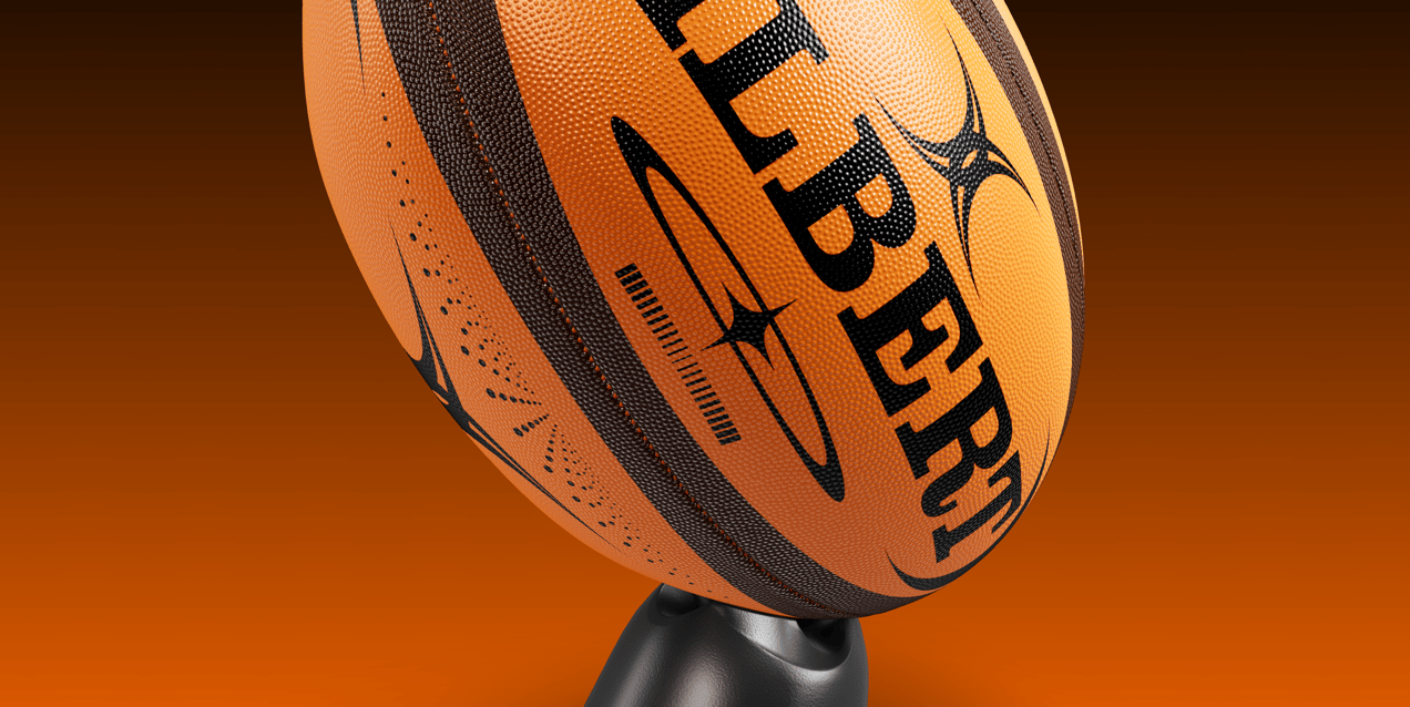 Rugby Ball. Ball Mockup. Edit 3D model online. ProVisual.