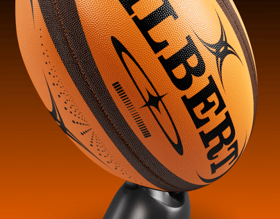 Rugby Ball. Ball Mockup. Edit 3D model online. ProVisual.
