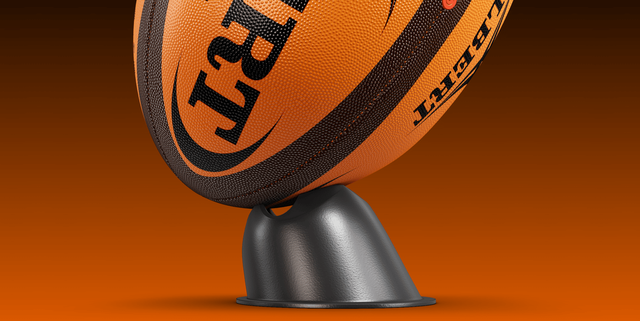 Rugby Ball. Ball Mockup. Edit 3D model online. ProVisual.