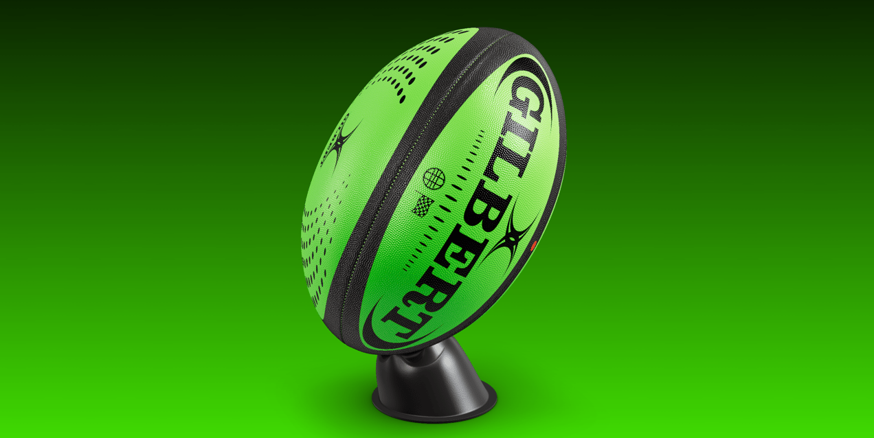 Rugby Ball. Ball Mockup. Edit 3D model online. ProVisual.