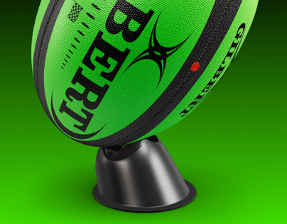 Rugby Ball. Ball Mockup. Edit 3D model online. ProVisual.