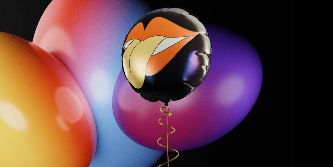 Round Foil Balloon. 3D model. ProVisual.