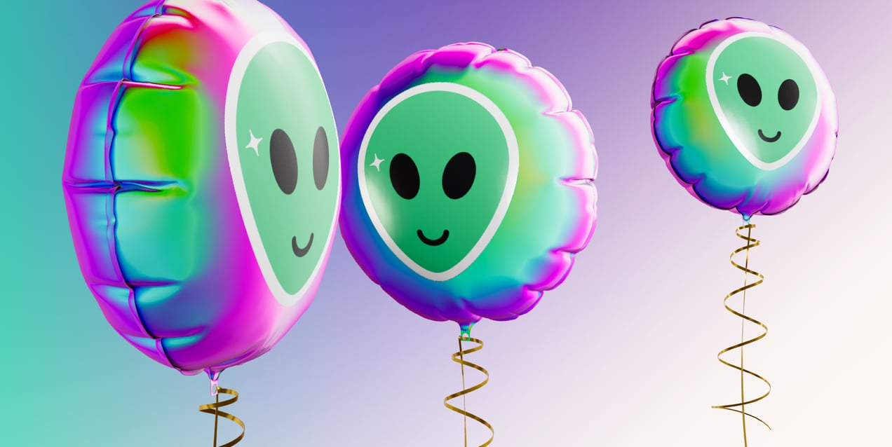 Round Foil Balloon. 3D model. ProVisual.