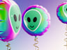 Round Foil Balloon. 3D model. ProVisual.