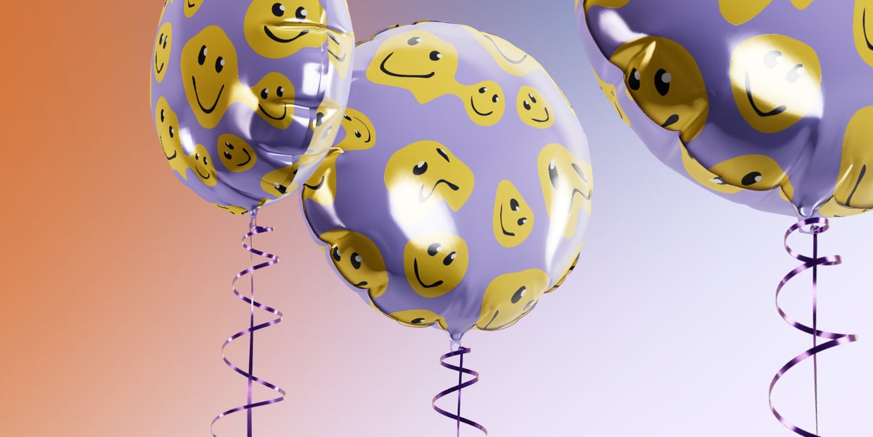 Round Foil Balloon. 3D model. ProVisual.