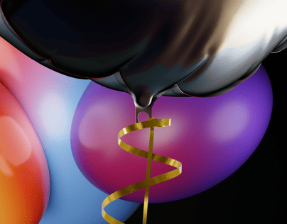 Round Foil Balloon. 3D model. ProVisual.