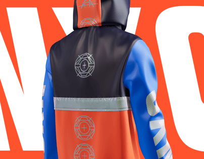 Jacket Mockup Anorak. 3D Model. Edit online free. ProVisual. 
