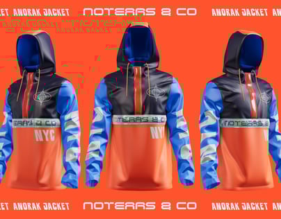 Jacket Mockup Anorak. 3D Model. Edit online free. ProVisual. 