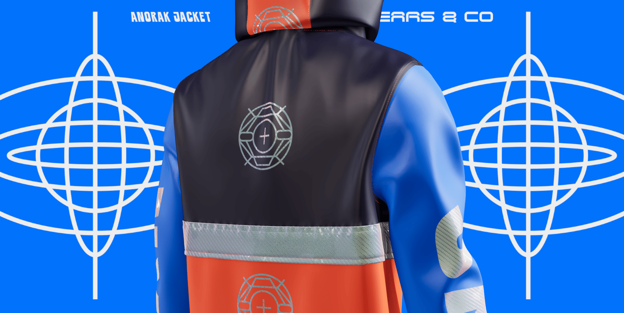 Jacket Mockup Anorak. 3D Model. Edit online free. ProVisual. 