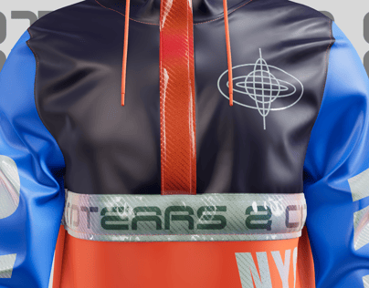 Jacket Mockup Anorak. 3D Model. Edit online free. ProVisual. 
