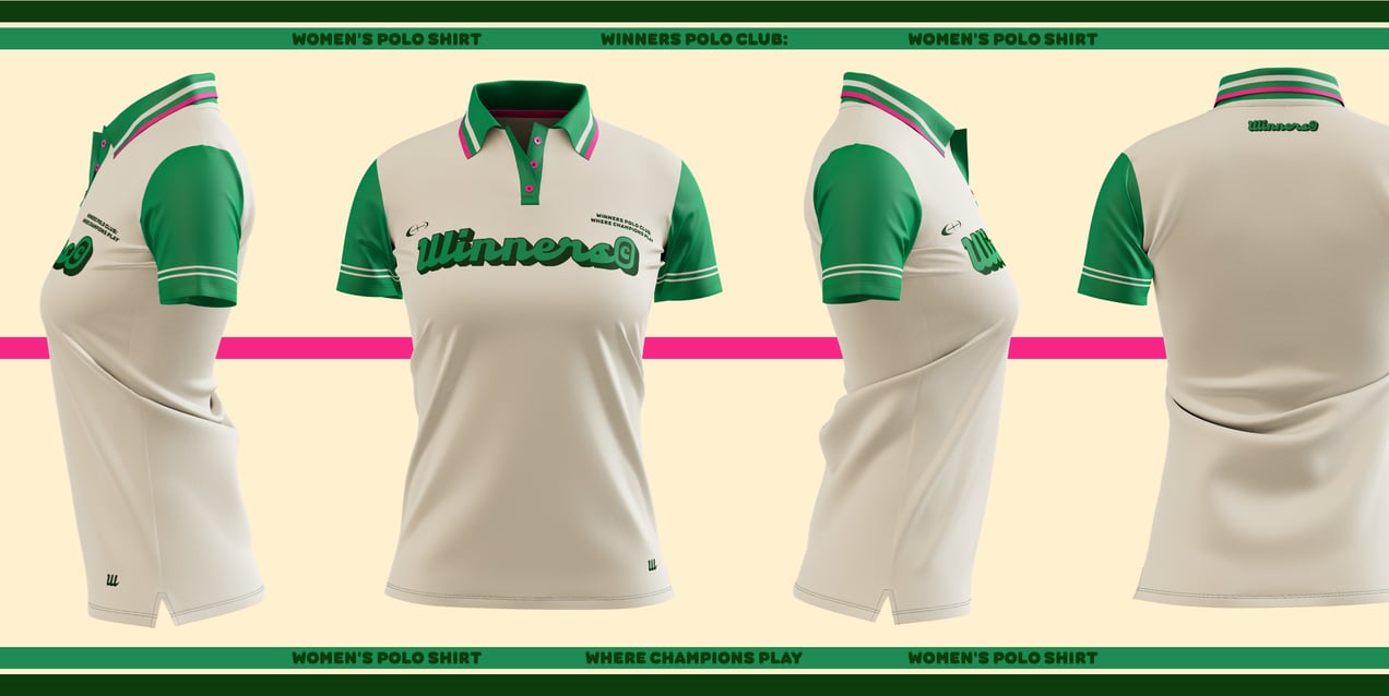 Women's Polo Shirt 3D mockup. Create presentations using Online Mockup Generator.