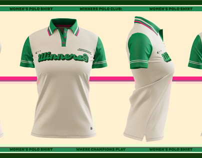 Women's Polo Shirt 3D mockup. Create presentations using Online Mockup Generator.