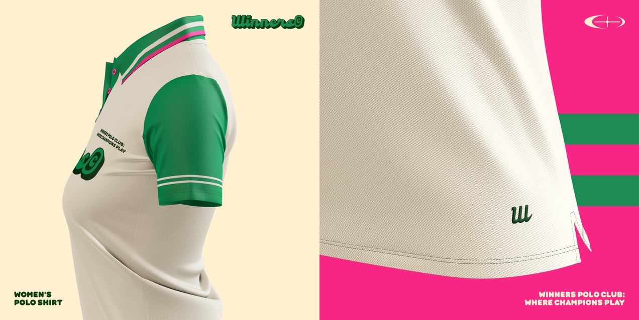 Women's Polo Shirt 3D mockup. Create presentations using Online Mockup Generator.