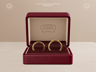 Wedding Ring Case 3D mockup. Create presentations using Online Mockup Generator.