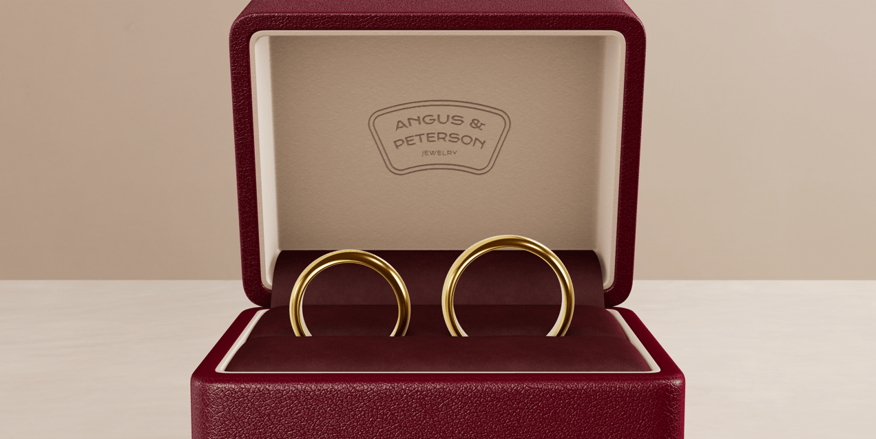 Wedding Ring Case 3D mockup. Create presentations using Online Mockup Generator.