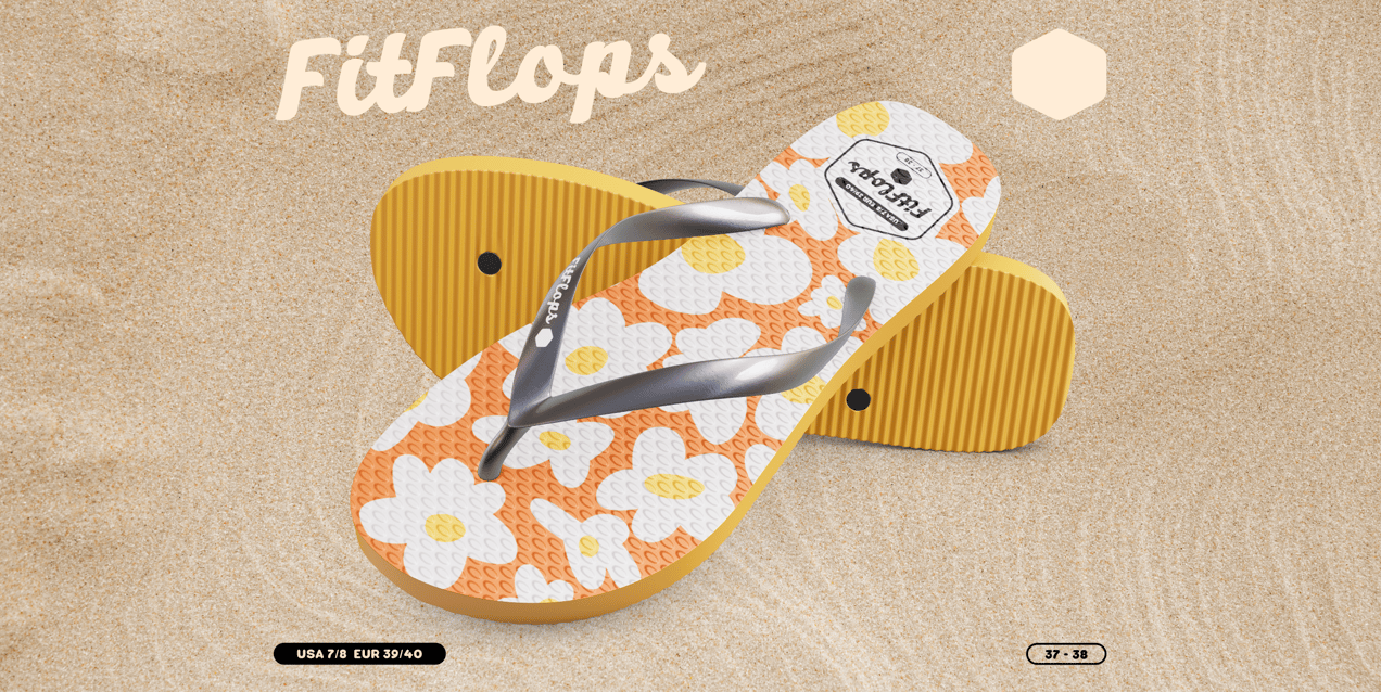 ProVisual —  Flip Flops 3D mockup and 3D model - see every detail and customize online