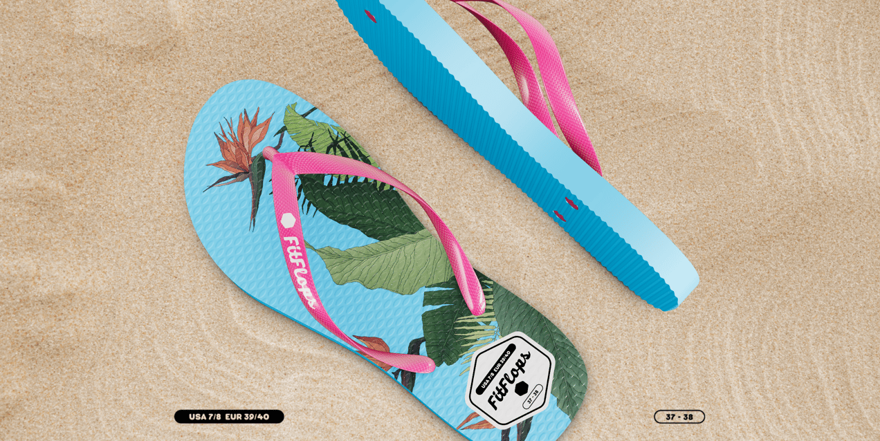 Flip Flops Sandals 3D model. Edit Online for Free. ProVisual.