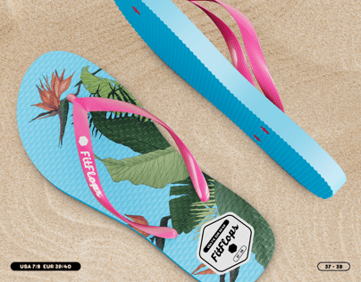 Flip Flops Sandals 3D model. Edit Online for Free. ProVisual.